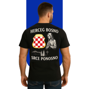 Majica Herceg Bosno srce ponosno – simbol hrvatskog identiteta